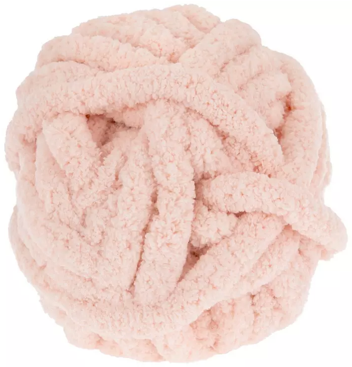 Chunky Knit Blanket-Soft Pink